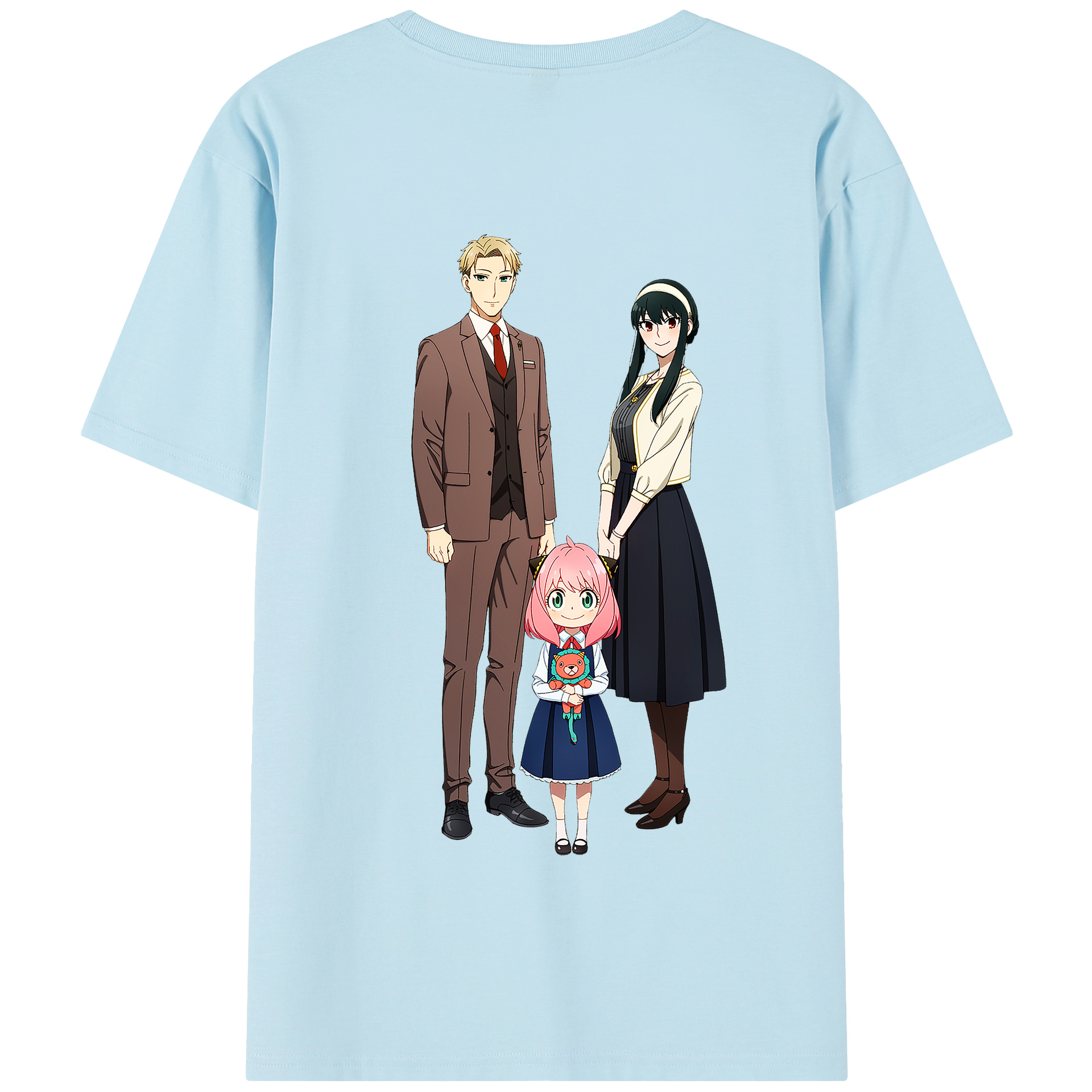 （画像用） SPY×FAMILY间谍家家酒 綿100％半袖Tシャツ（背面プリント）